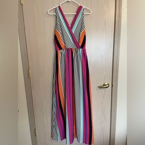 ModCloth striped maxi dress
